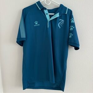 Kelme Blue Men's Soccer Polo Shirt Size: XL